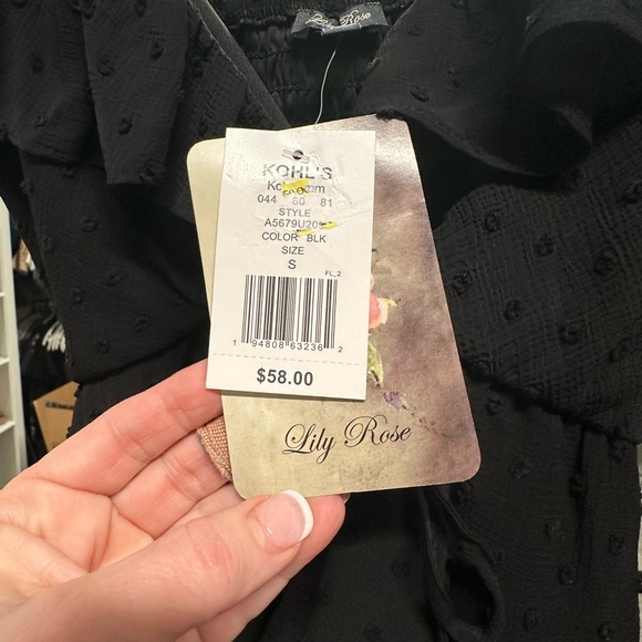 Lily Rose fully lined Dot Dress in sz SMALL - Picture 3 of 9